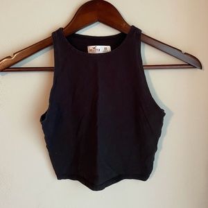 High Necked Crop Top